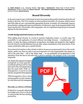 Womenomics Diversity on Boards of Directors - pdf download